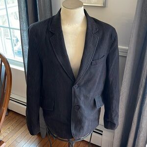 Calvin Klein Cotton Men’s Striped Blazer Size Large